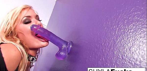 Curvy Porn Legend Shyla Stylez fucks herself with a toy